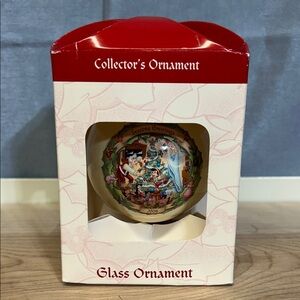 Rare Disney Pinocchio Collector's Christmas Tree Glass Ornament 2006